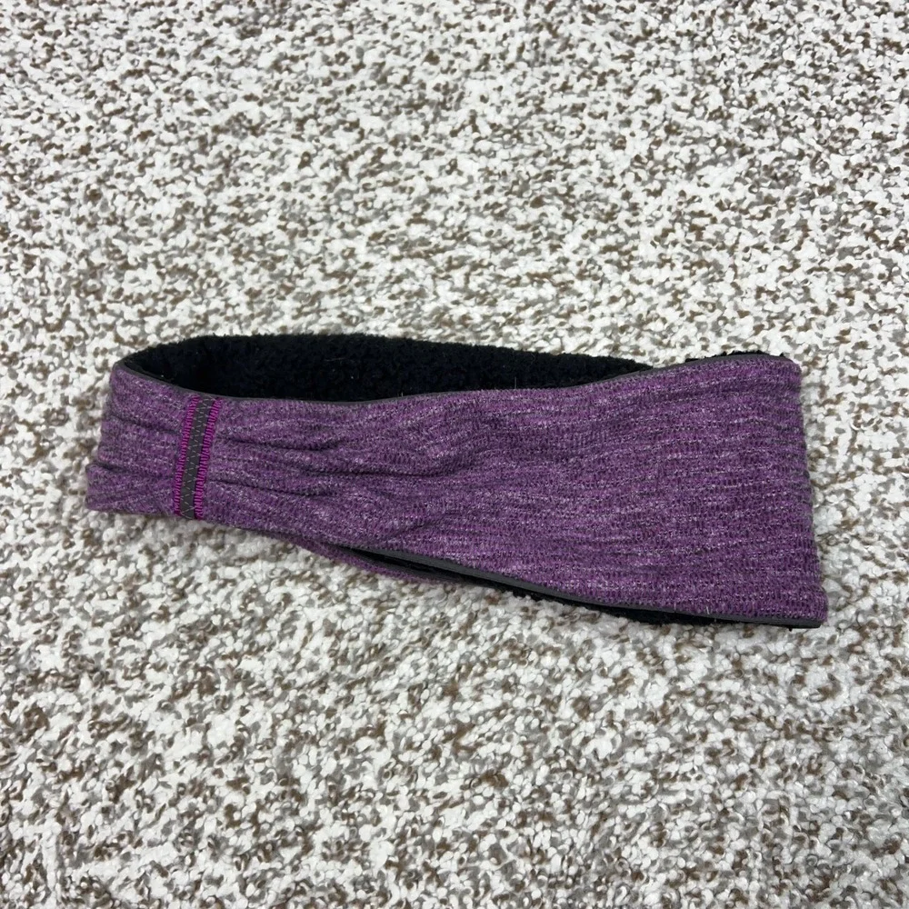 Lululemon Headband Womens One Size Purple Fleece Lined Ear Warmer Winter Running
